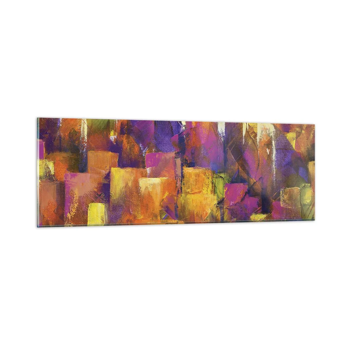 Obraz na skle - Metropolitná kompozícia - 90x30 cm