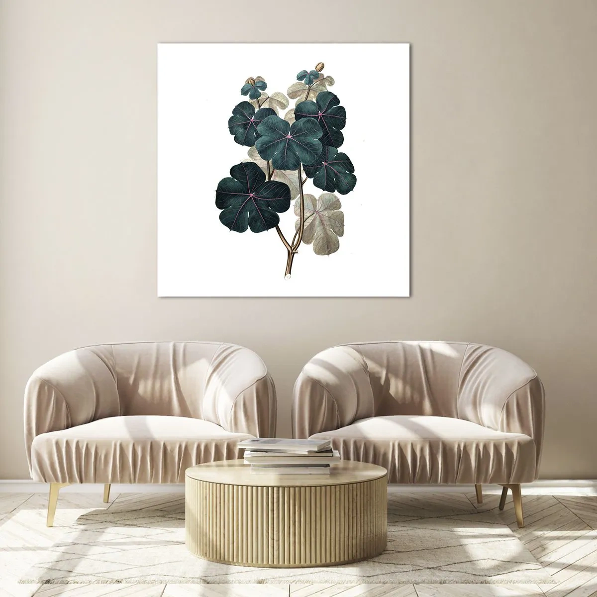 Obraz na skle - Zo starého herbára - 50x50 cm