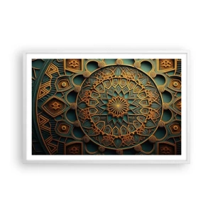 Plagát v bielom ráme - V arabskom štýle - 91x61 cm