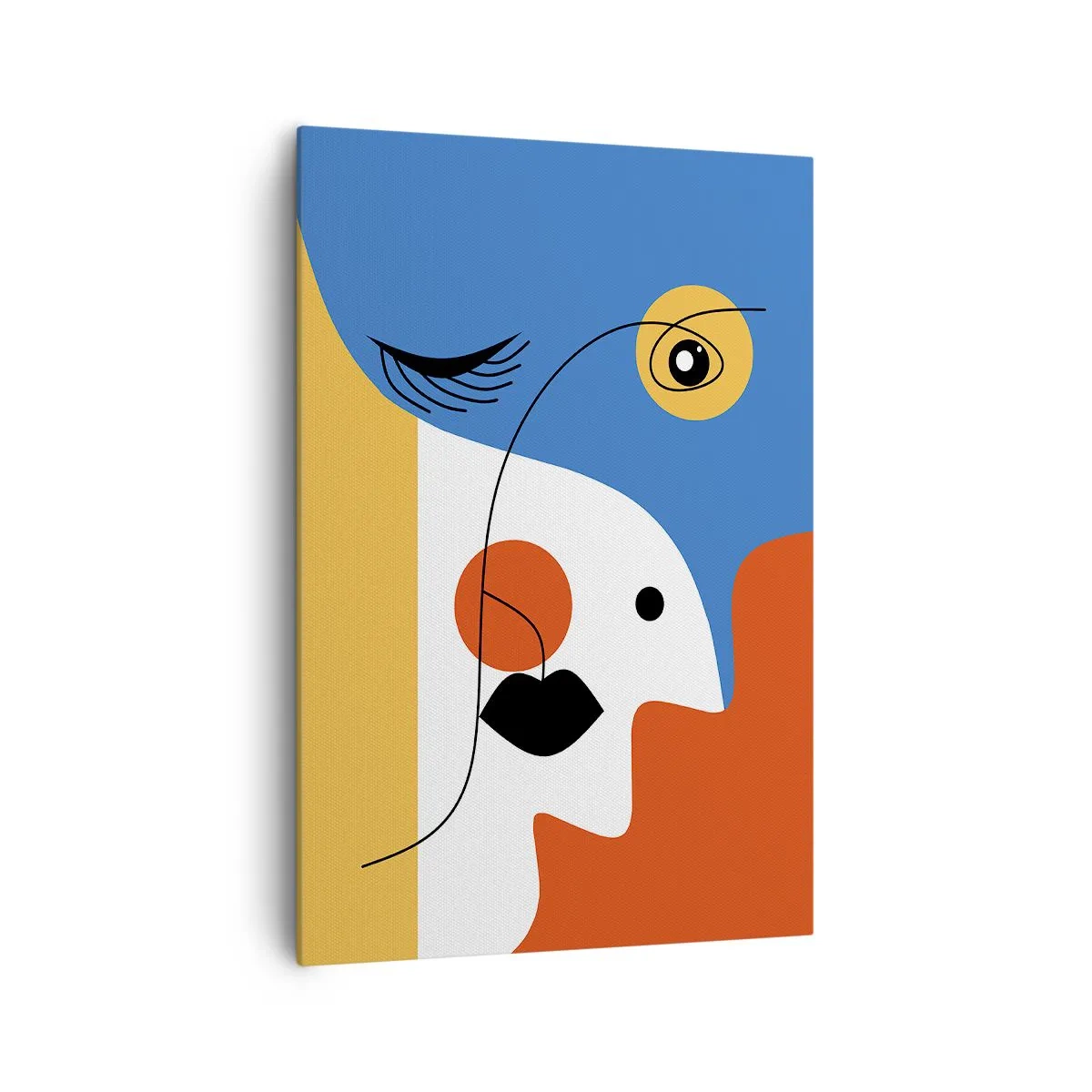 Obraz na plátne - Zdeformovaný portrét - 70x100 cm