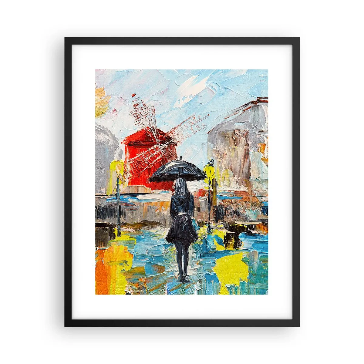 Plagát v čiernom ráme - Parížske legendy - 40x50 cm