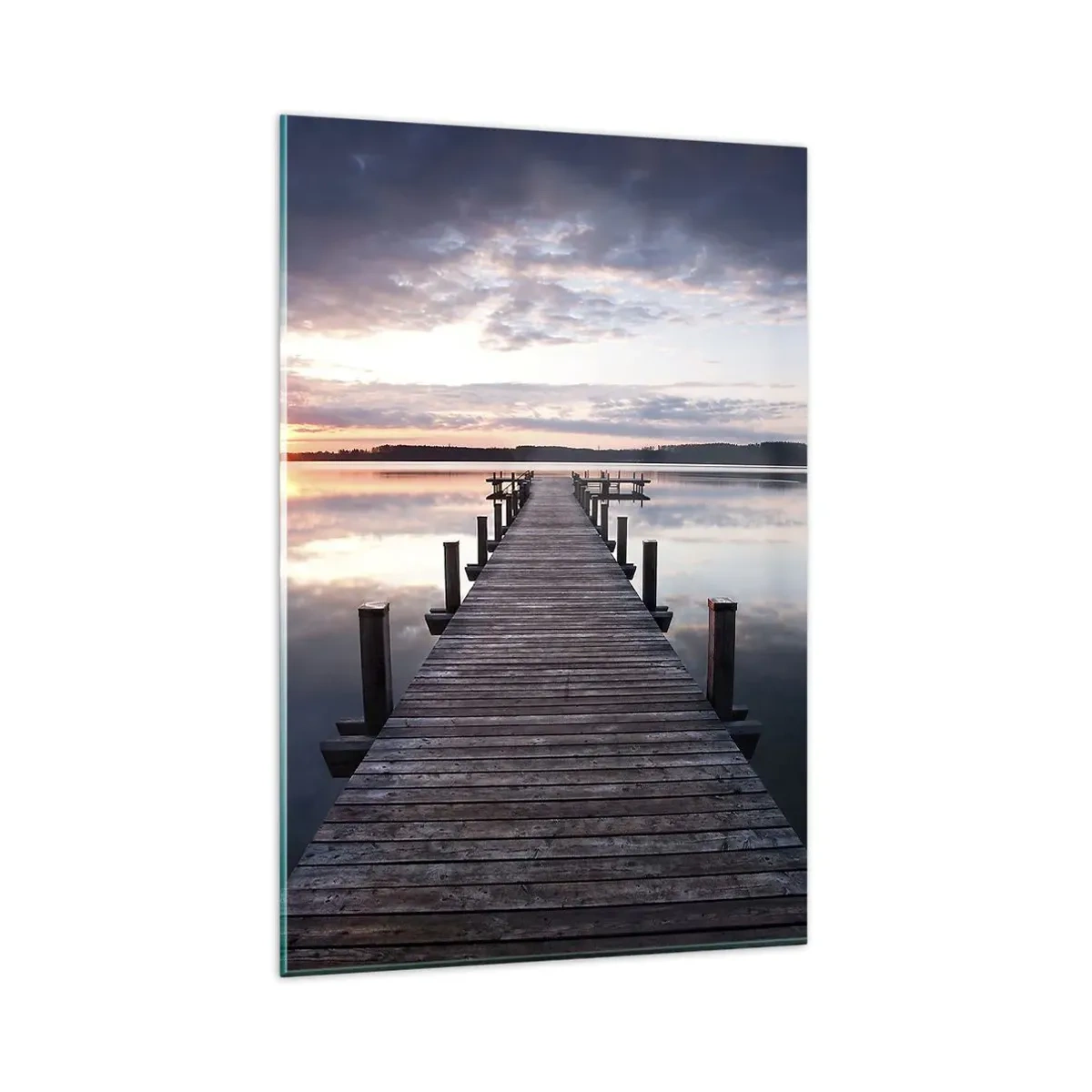 Obraz na skle - Tichá hranica medzi dňom a nocou - 80x120 cm