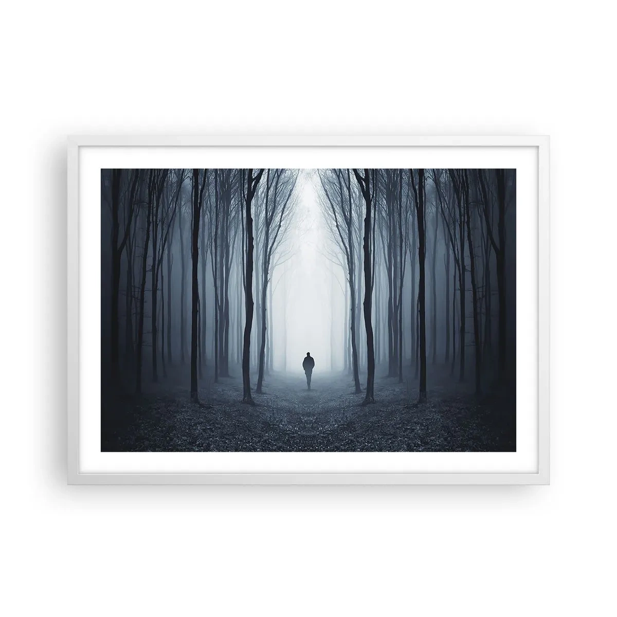 Plagát v bielom ráme - A všetko jednoduché a jasné - 70x50 cm