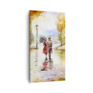 Obraz na plátne - Romantická jeseň v parku
 - 55x100 cm