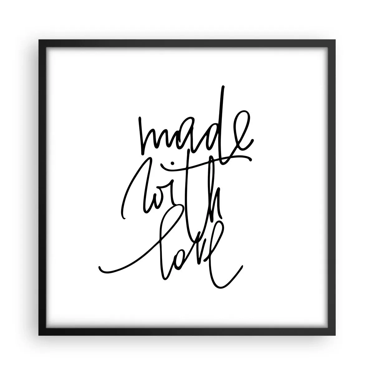 Plagát v čiernom ráme - Najlepšia značka - 50x50 cm