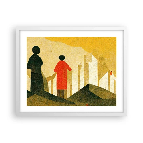 Plagát v bielom ráme - Ešte veľmi ďaleko - 50x40 cm