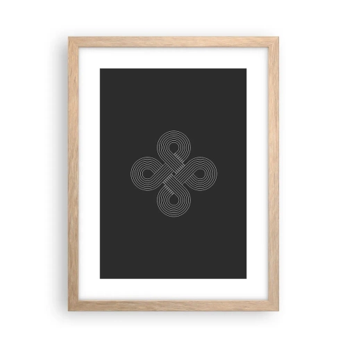 Plagát v ráme zo svetlého duba - V keltskom duchu - 30x40 cm
