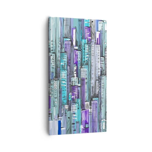 Obraz na plátne - Zmodralé od neba  - 55x100 cm