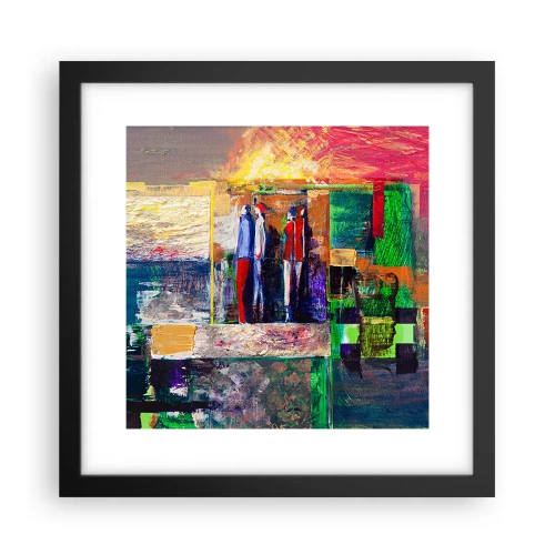 Plagát v čiernom ráme - Vzťahy a emócie - 30x30 cm