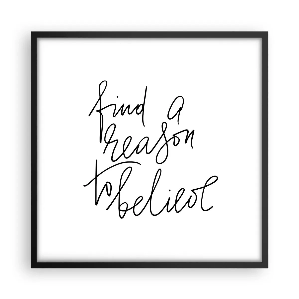 Plagát v čiernom ráme - Je to možné - 50x50 cm