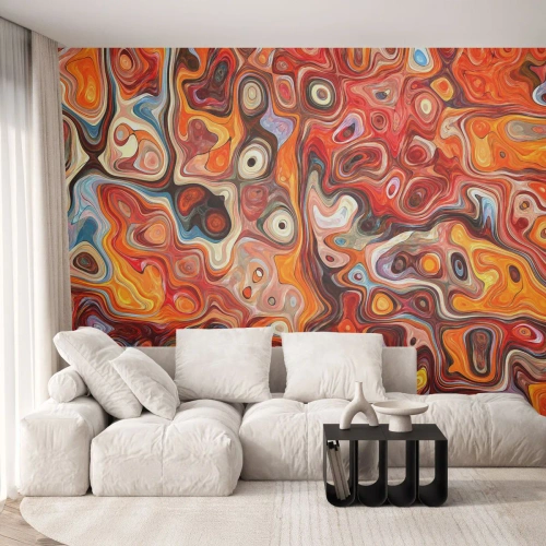 Fototapeta Premium Canvas - Keby sa orechy rozpúšťali v mede - Abstrakcia, Kus, Moderný vzor - 300x210 cm