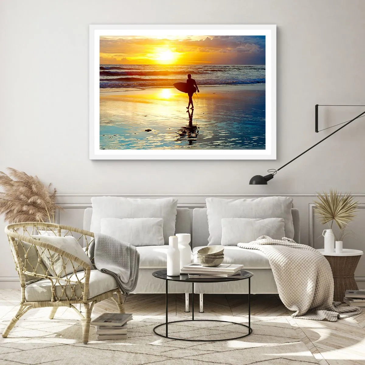 Plagát v bielom ráme - Návrat bojovníka - 70x50 cm