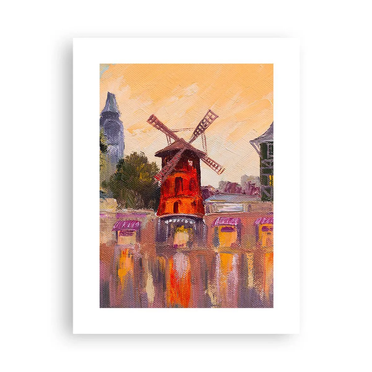 Plagát - Parížske ikony – Moulin Rouge - 30x40 cm