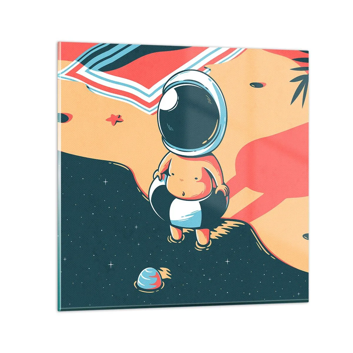 Obraz na skle - Z iného pohľadu - 40x40 cm