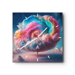 Nástenné hodiny - Sen o zábavnom parku - 40x40 cm