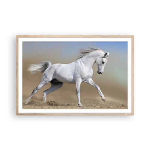 Plagát v ráme zo svetlého duba - Najkrajšia arabská rozprávka - 91x61 cm