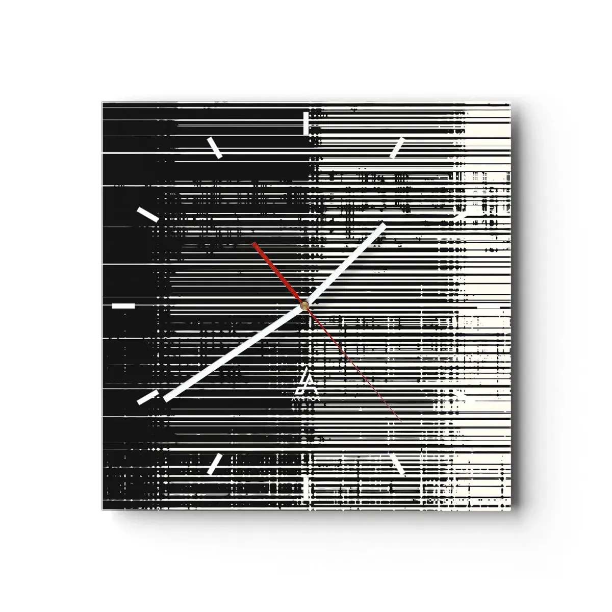 Nástenné hodiny - Vlny a vibrácie - 40x40 cm