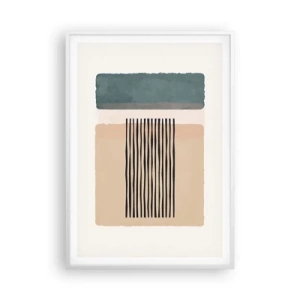 Plagát v bielom ráme - Všetko v poriadku - 70x100 cm