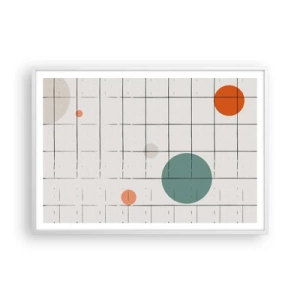 Plagát v bielom ráme - Uväznené. My alebo ony? - 100x70 cm