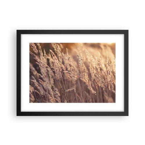 Plagát v čiernom ráme - Pripravení privítať jeseň - 40x30 cm