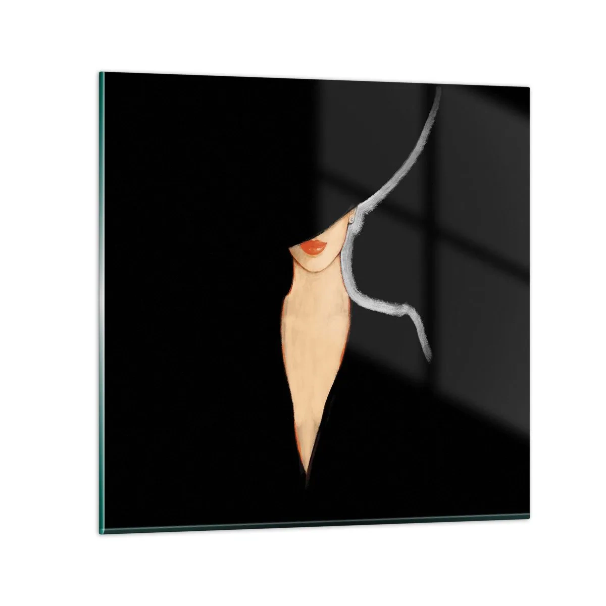 Obraz na skle - Elegancia a štýl - 30x30 cm