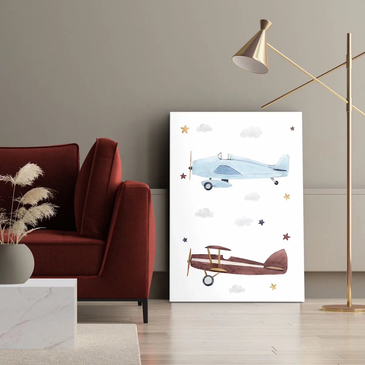 Obraz na plátne - Pán pilot, čakáme! - 50x70 cm