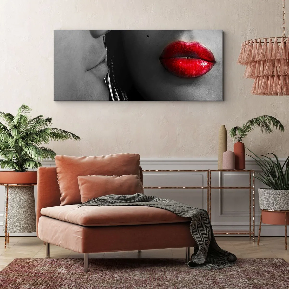 Obraz na plátne - Tvár pri tvári  - 140x50 cm