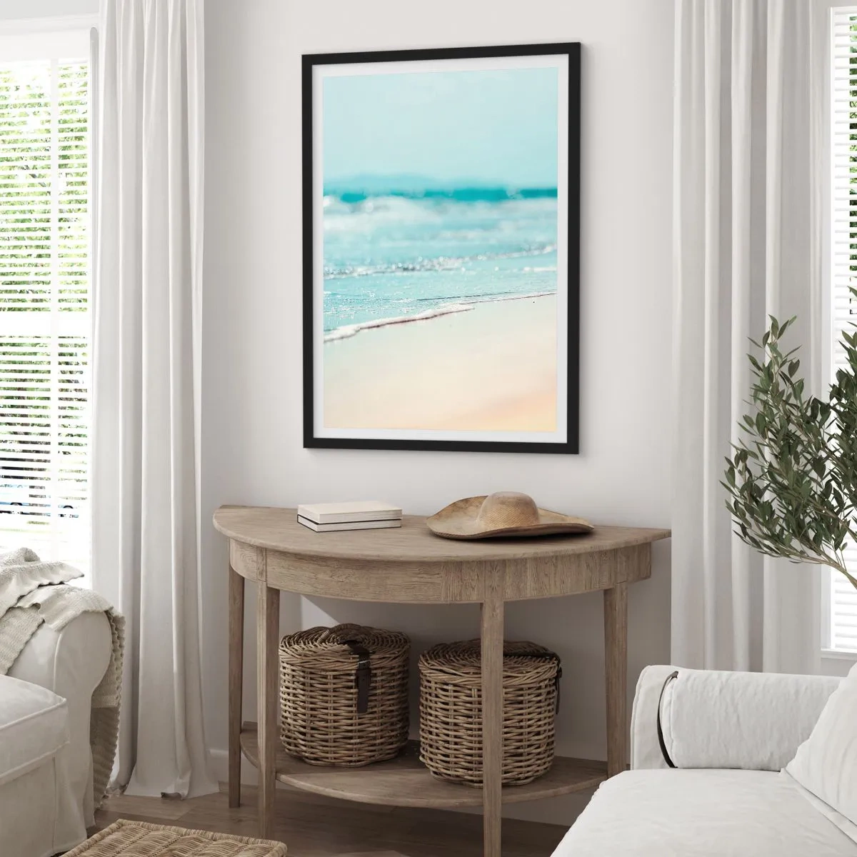 Plagát v čiernom ráme - Teplo a hluk - 61x91 cm