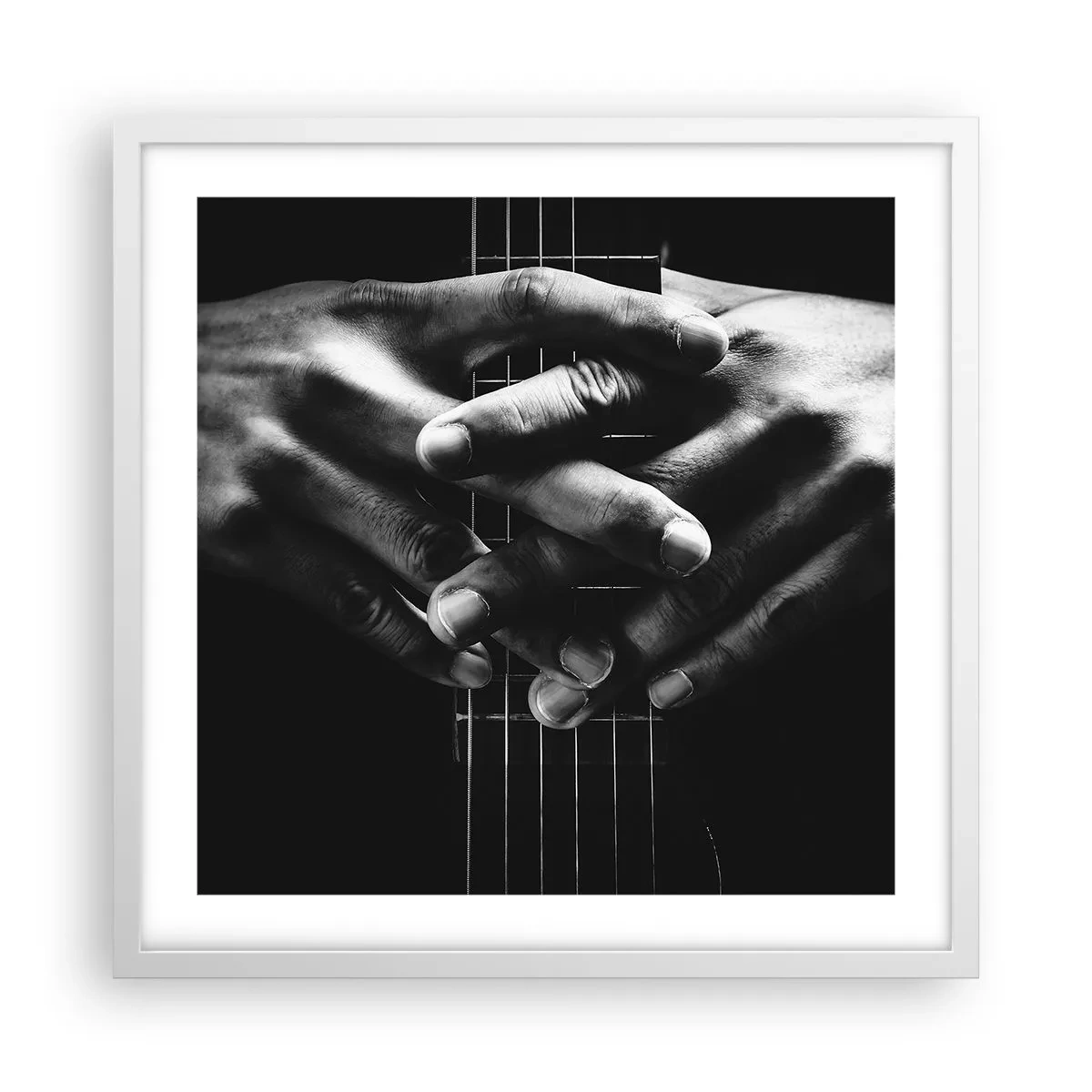 Plagát v bielom ráme - Umelcova modlitba - 50x50 cm