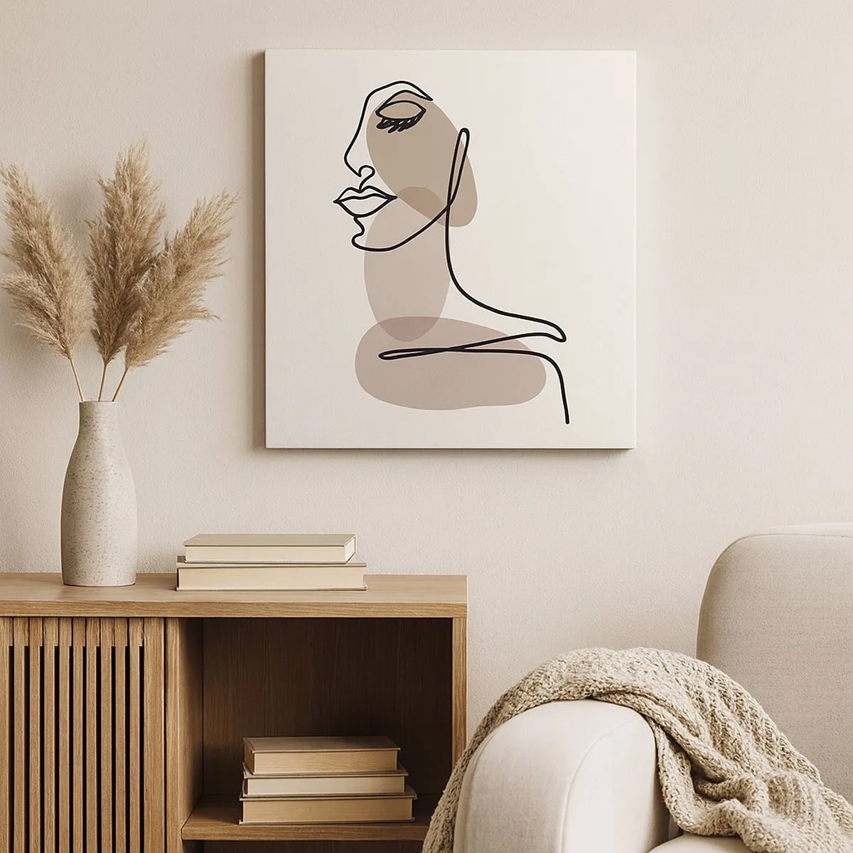 Obraz na plátne - Určitá línia krásy - 30x30 cm