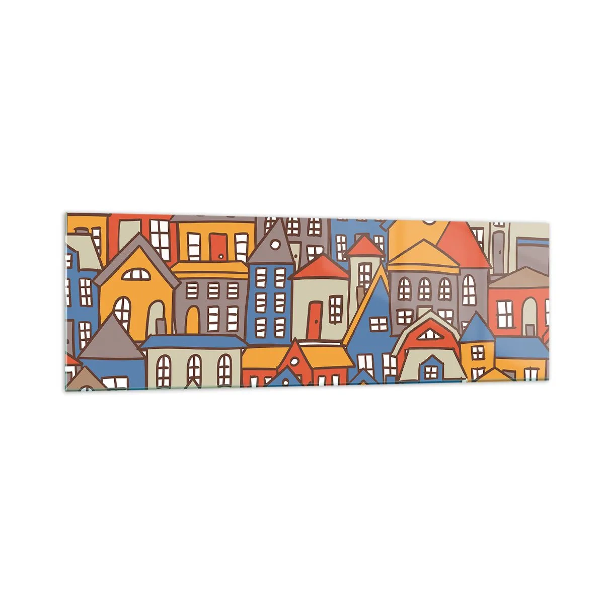 Obraz na skle - Za domom dom - 160x50 cm