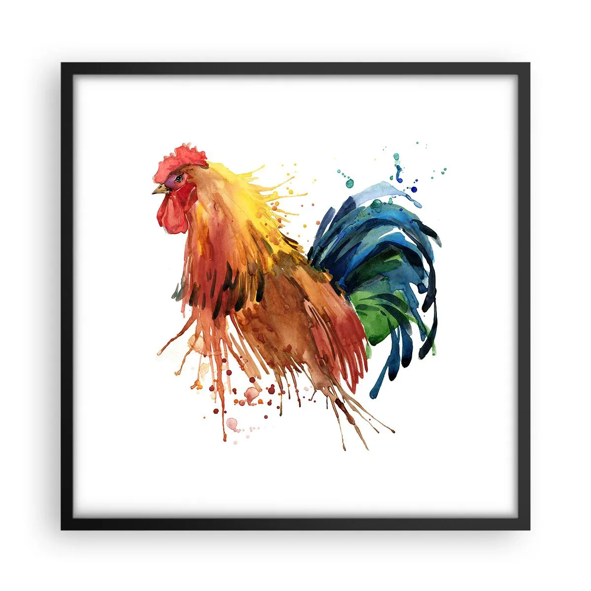 Plagát v čiernom ráme - Kráľovský šat, kráľovská pýcha - 50x50 cm