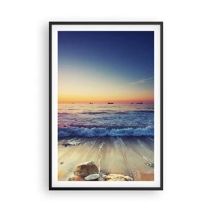 Plagát v čiernom ráme - Čo je za obzorom? - 61x91 cm