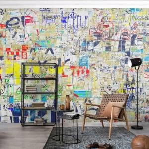 Fototapeta Standard Eco - Proste poteší oči - Graffiti, Nástenná maľba, mládež - 250x175 cm