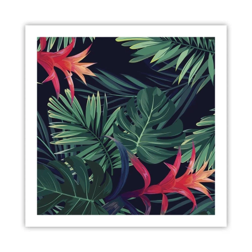 Plagát - Vzplanúť v zelenom - 60x60 cm