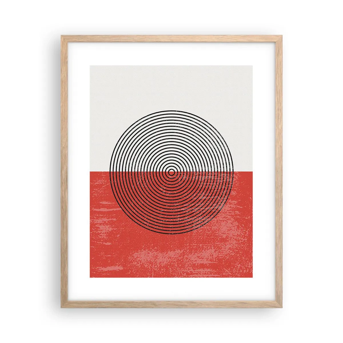 Plagát v ráme zo svetlého duba - Presný zásah - 40x50 cm