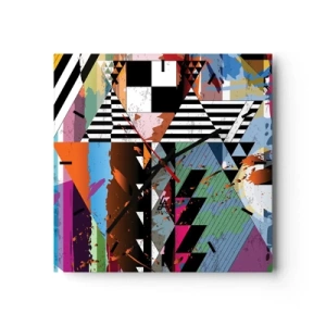 Nástenné hodiny - Geometricky a organicky - 30x30 cm