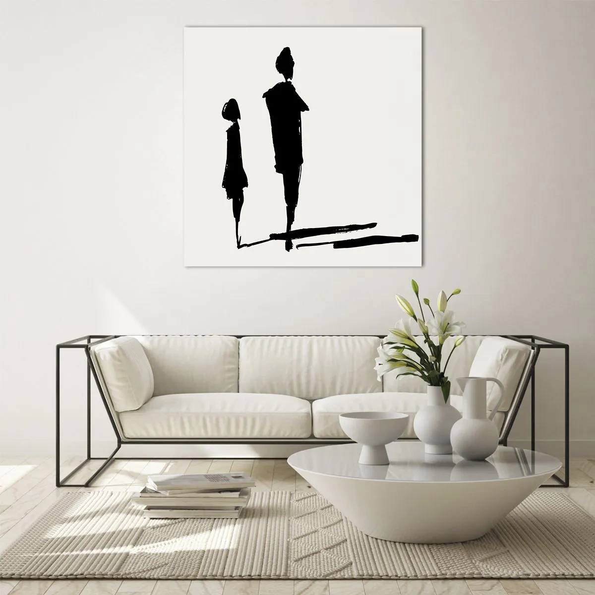 Obraz na skle - Určite spolu? - 70x70 cm