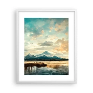 Plagát v bielom ráme - Pod ochranou neba - 40x50 cm