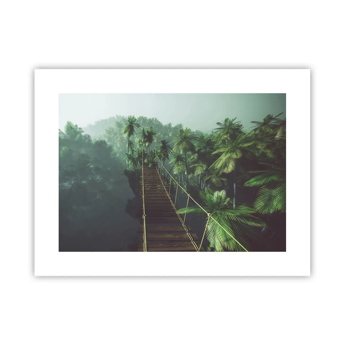 Plagát - Pri vodopáde zelene - 40x30 cm