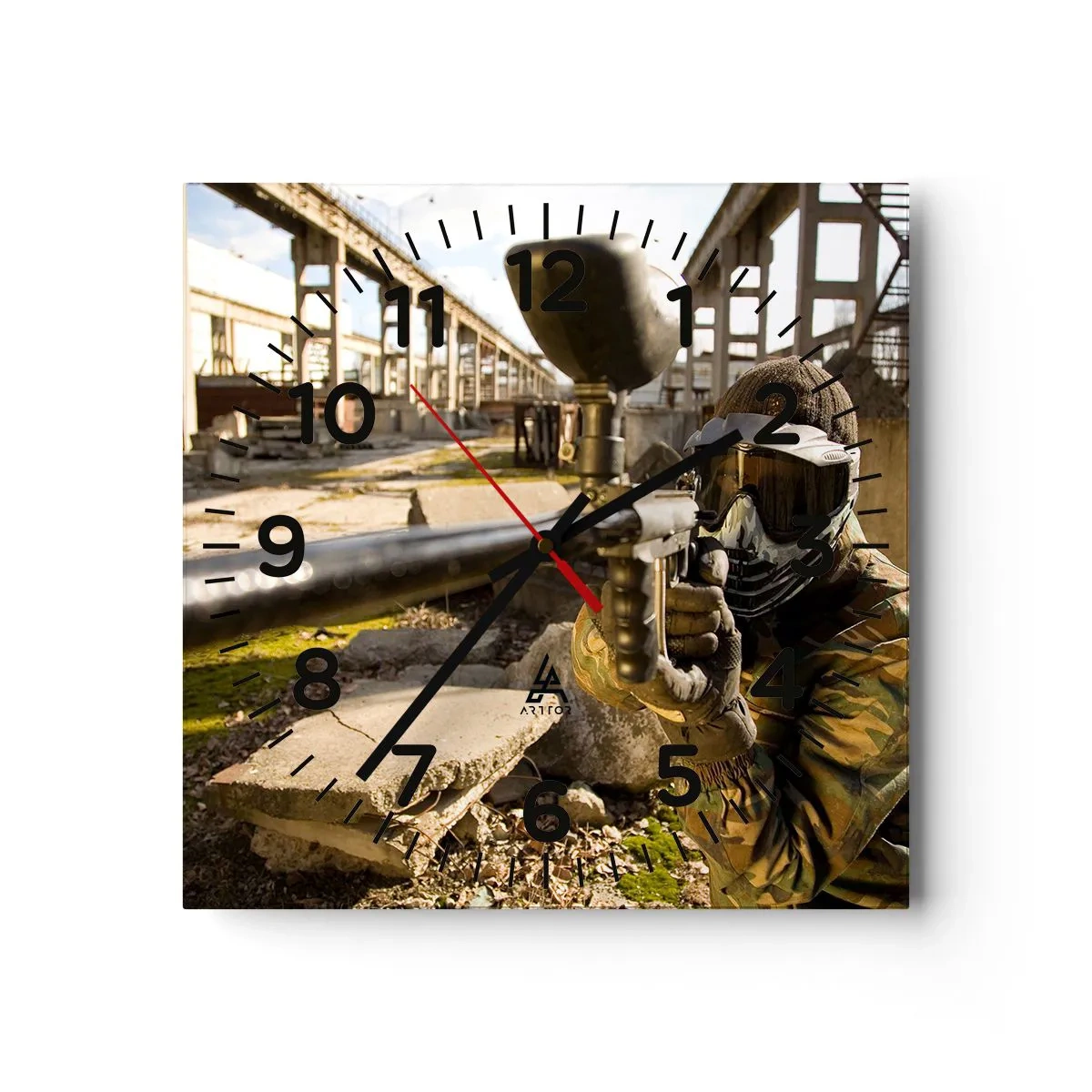 Nástenné hodiny - Aj vy sa môžete stáť hrdinom - 30x30 cm