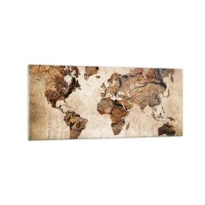 Obraz na skle - Objav sveta - 120x50 cm