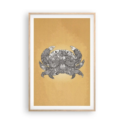 Plagát v ráme zo svetlého duba - Príbehy pána Kraba - 61x91 cm