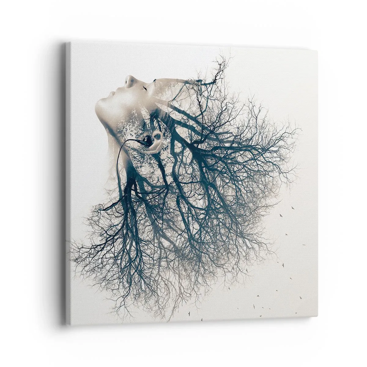 Obraz na plátne - Očarená šepotom stromu - 40x40 cm