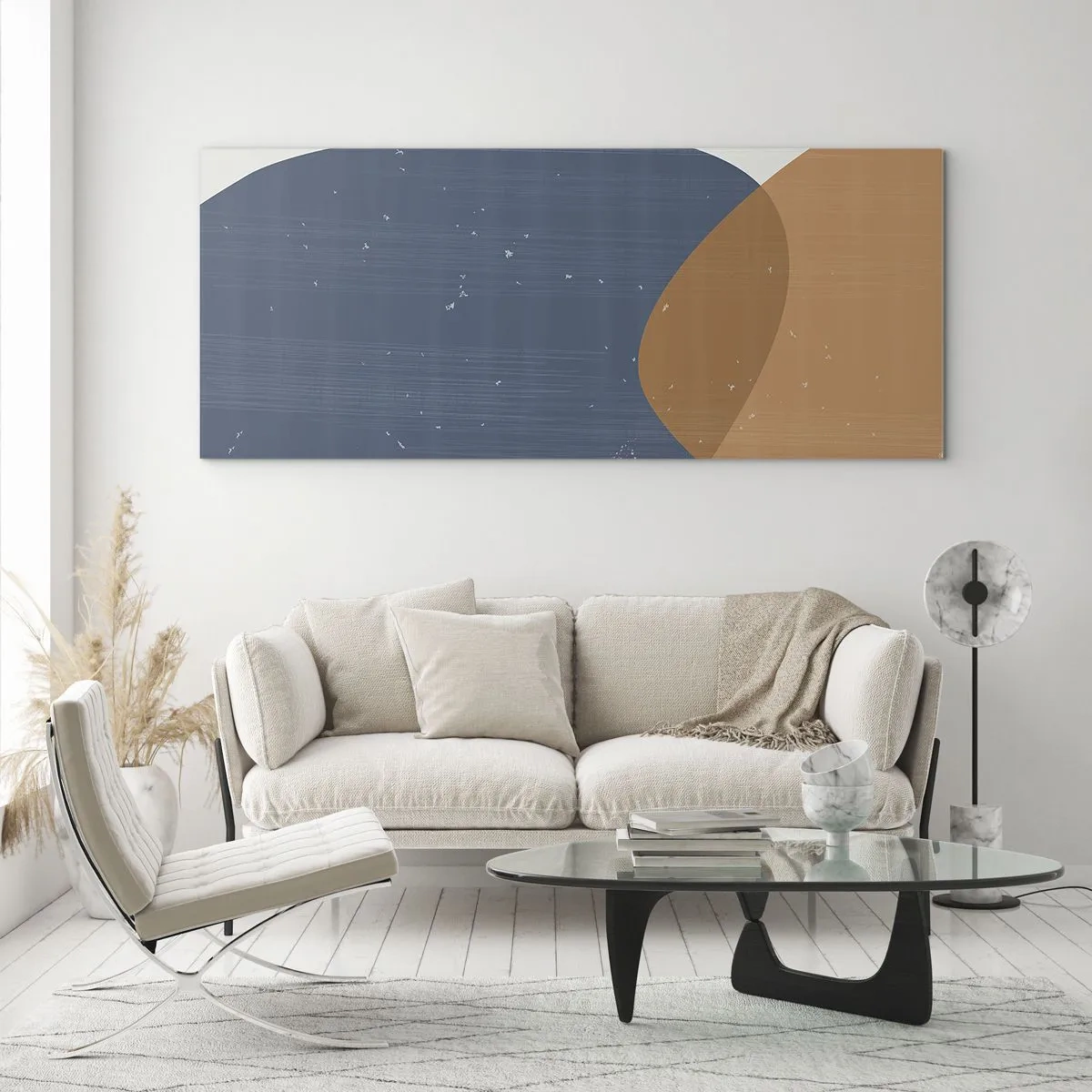 Obraz na skle - Ovály a vplyvy - 100x40 cm