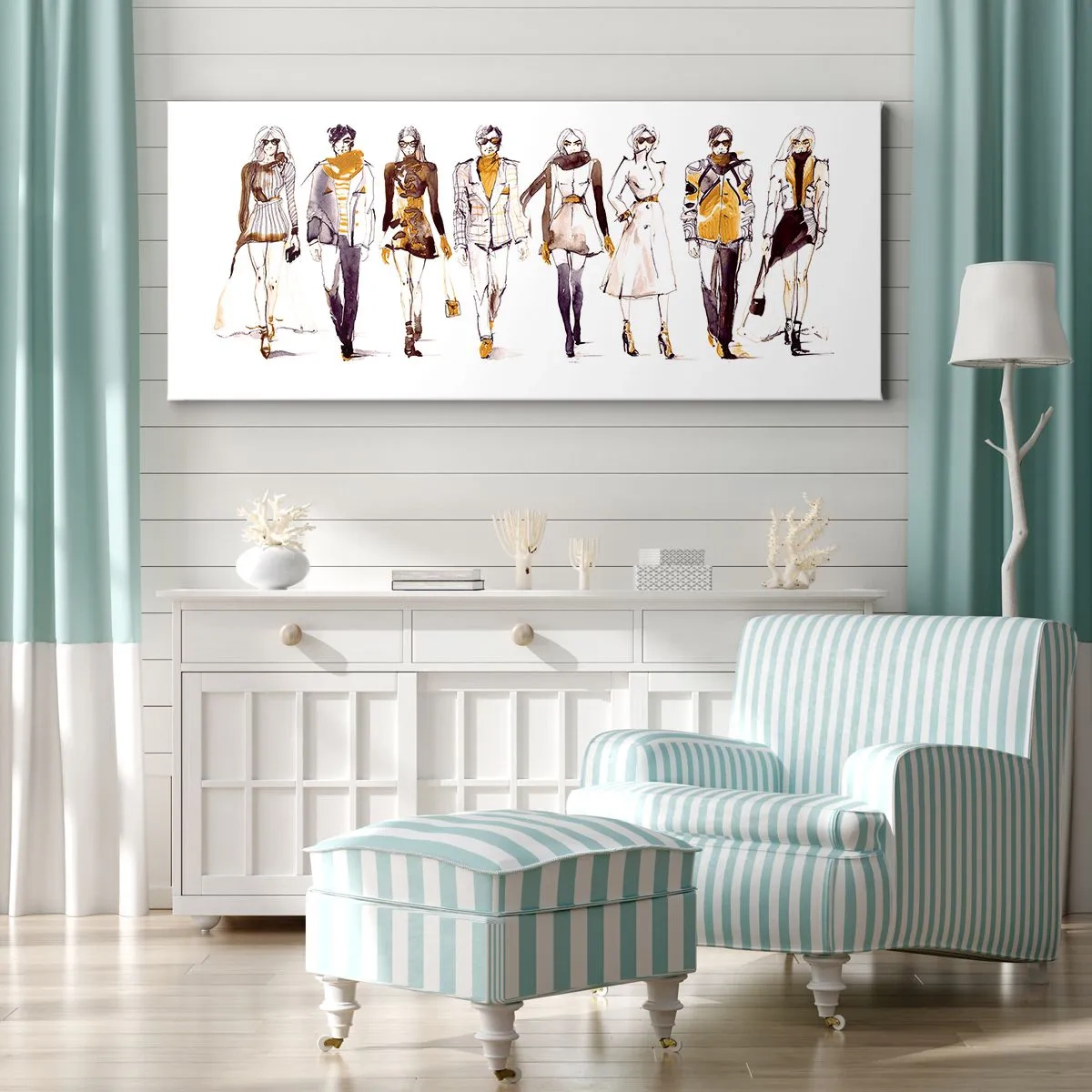 Obraz na plátne - Nevynútená a voľná elegancia - 100x40 cm
