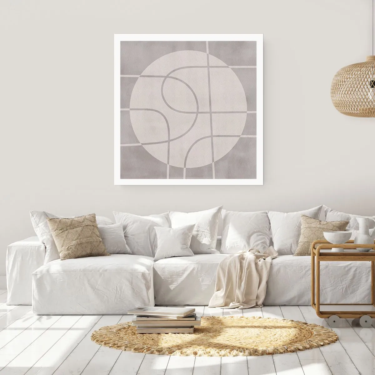 Plagát - Kruhovo a priamo - 30x30 cm
