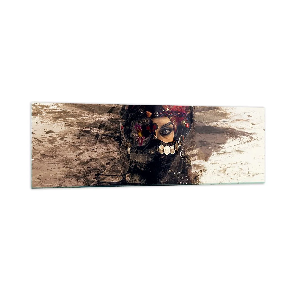 Obraz na skle - Prinajmenšom znepokojujúca - 160x50 cm