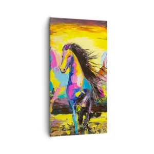 Obraz na plátne - Ponorené do dúhy - 65x120 cm