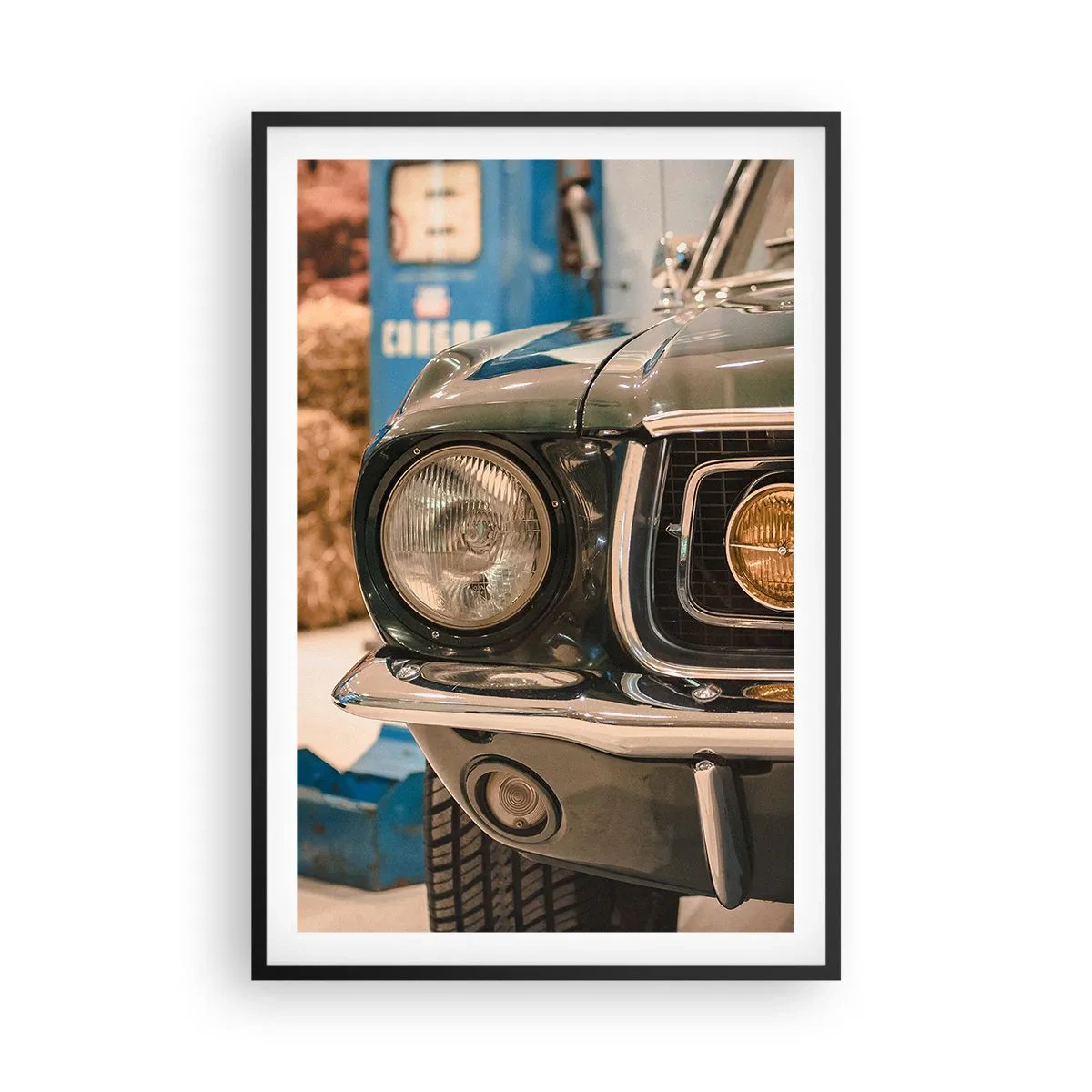 Plagát v čiernom ráme - Stretnutie s legendou - 61x91 cm